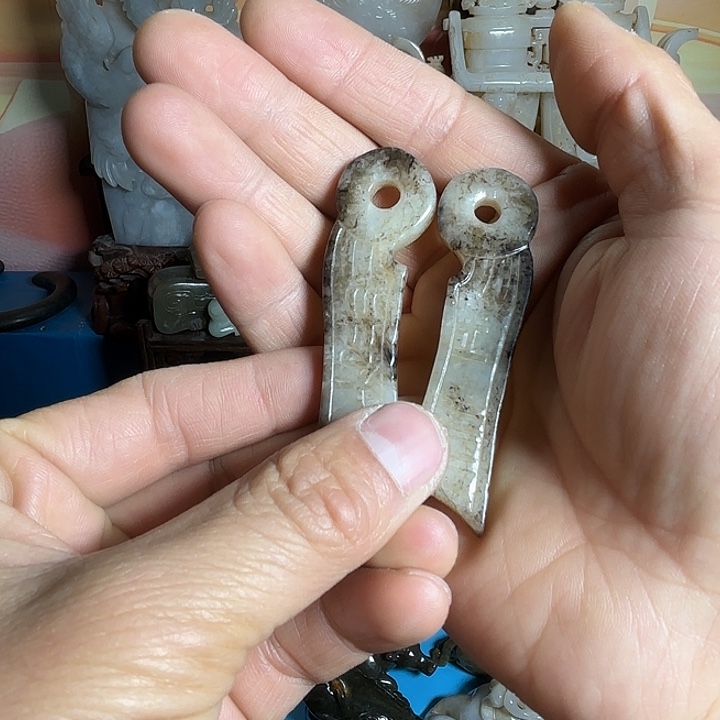 和田玉未镶嵌挂件