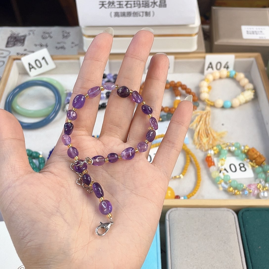 针钠钙石银S925镀金镶嵌手饰