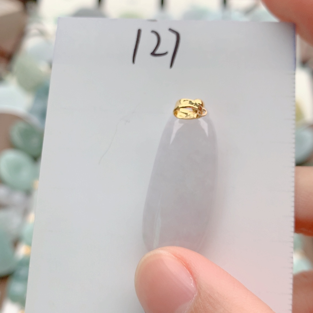 翡翠合金颈饰吊坠