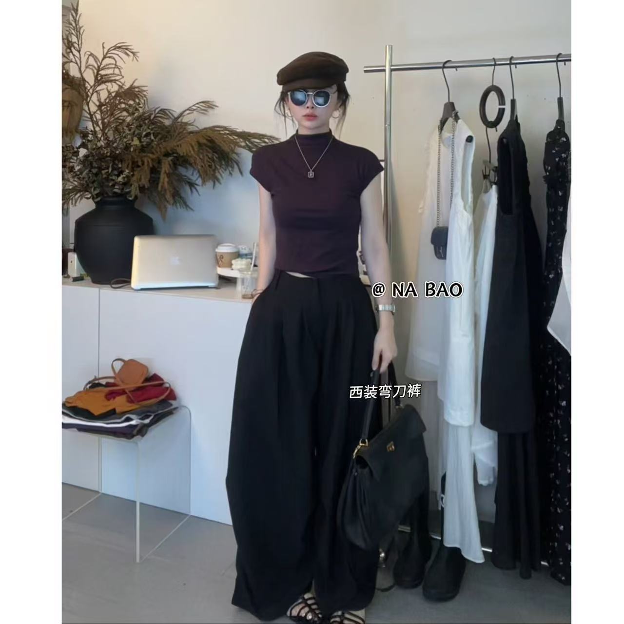 NABAO▶【女简约百搭休闲西装裤】