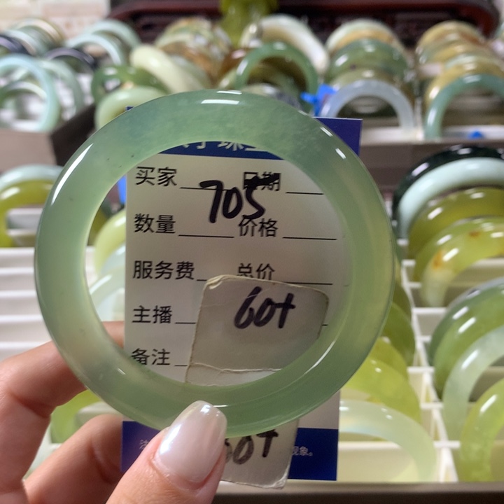 未镶嵌蛇纹石玉手镯705