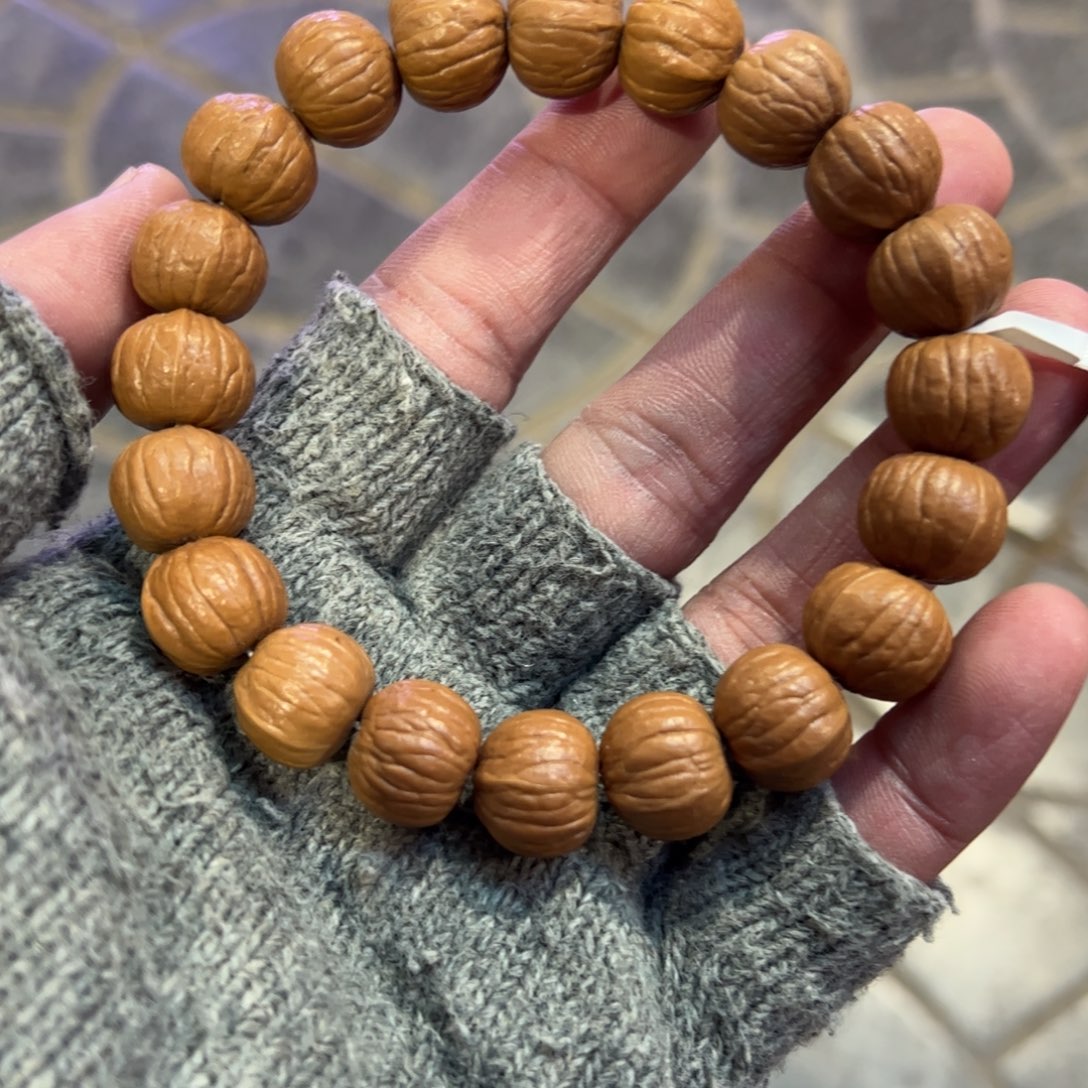 手串猴头核桃猴头原皮南瓜13+精卡单圈手串