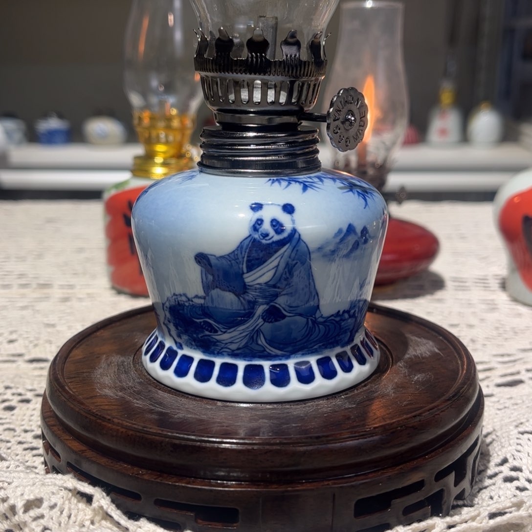 摆件景德镇陶瓷香薰灯