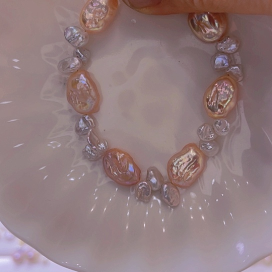 淡水珍珠手绳合金