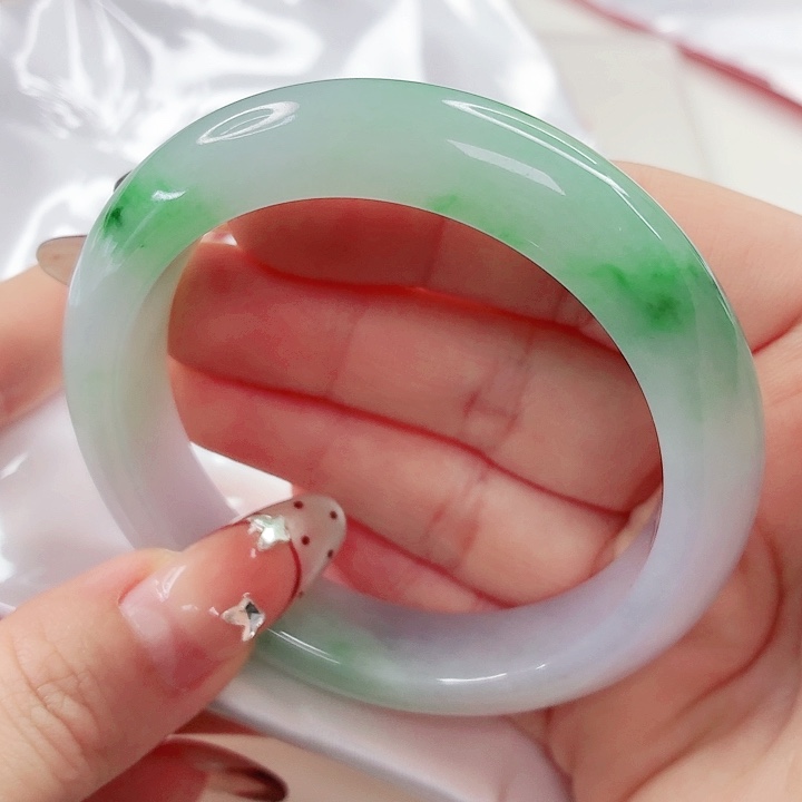 翡翠未镶嵌手镯55.5x561