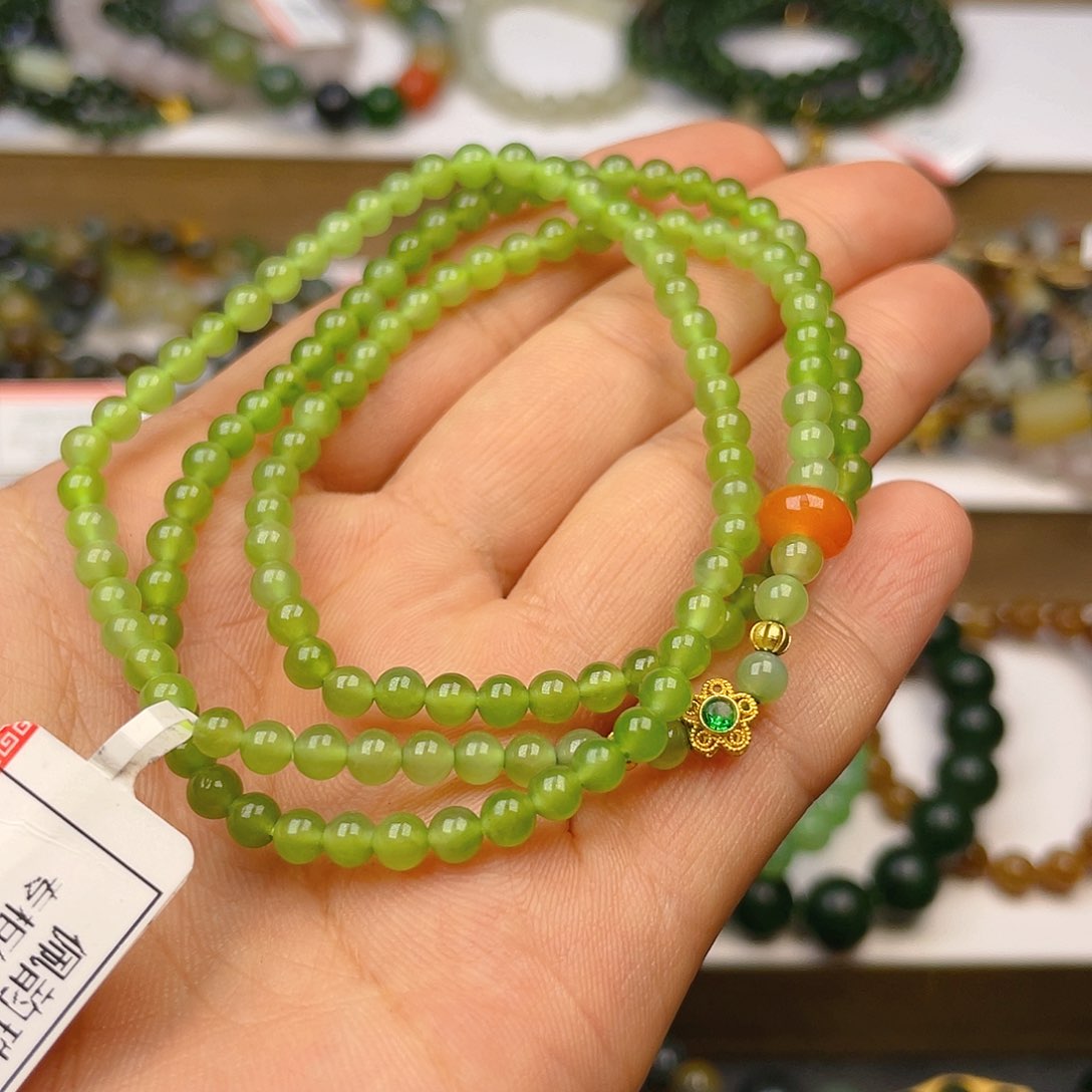 和田玉手串卡6未镶嵌