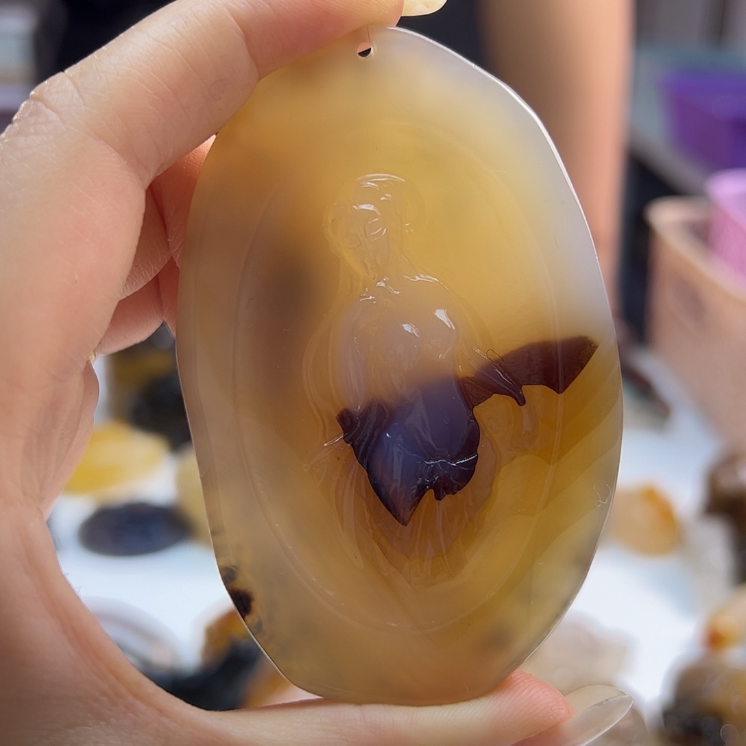 玛瑙/玉髓未镶嵌吊坠(不含链)