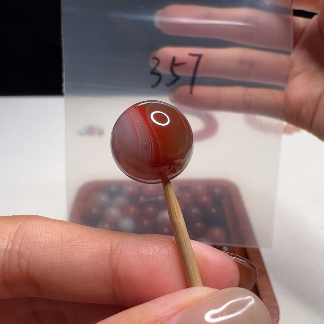 未镶嵌南红玛瑙南红玛瑙357号凉山单珠14.5+