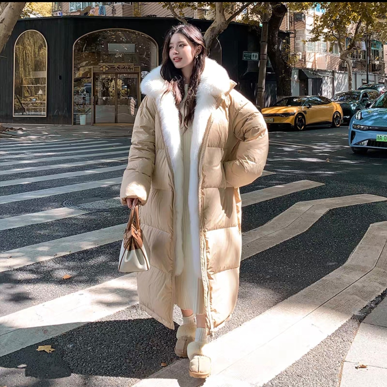 时尚女装长款鹅鹅大棉被（价格链接以直播间实物为准）