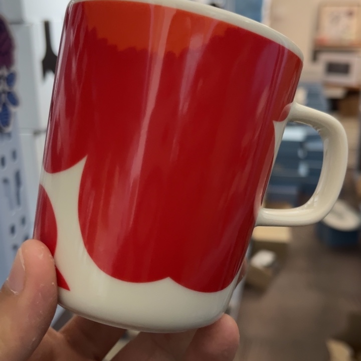 marimekko红色大花250ml马克