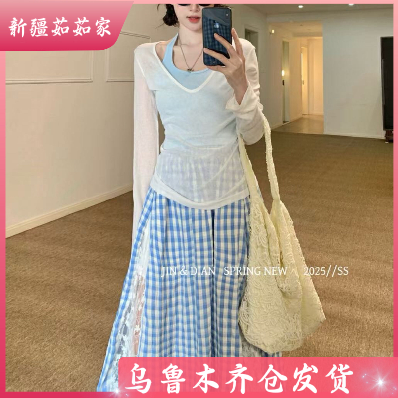 【扣号过款链接】新疆RuRu春夏连衣裙韩版碎花蕾丝