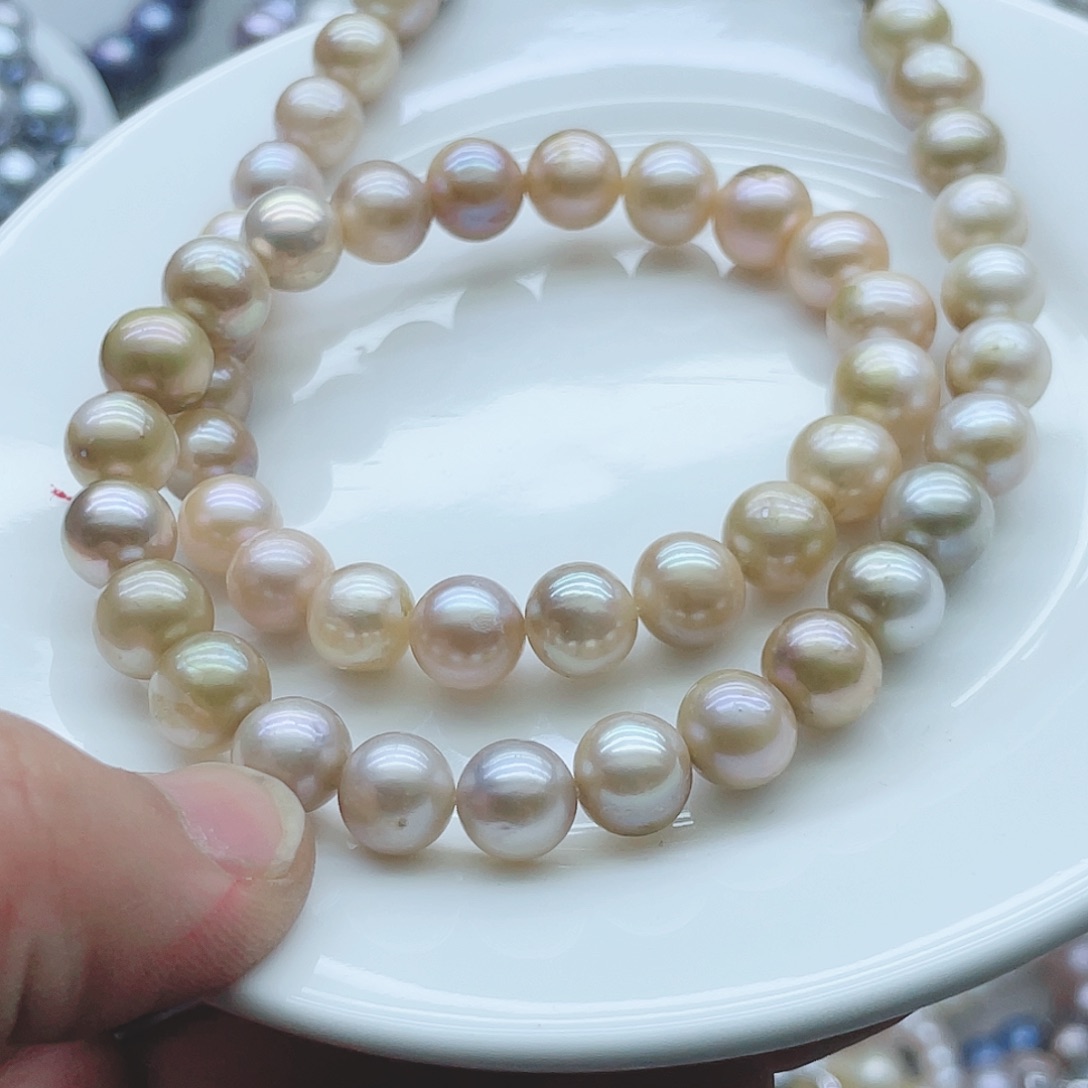 淡水珍珠颈饰钛钢