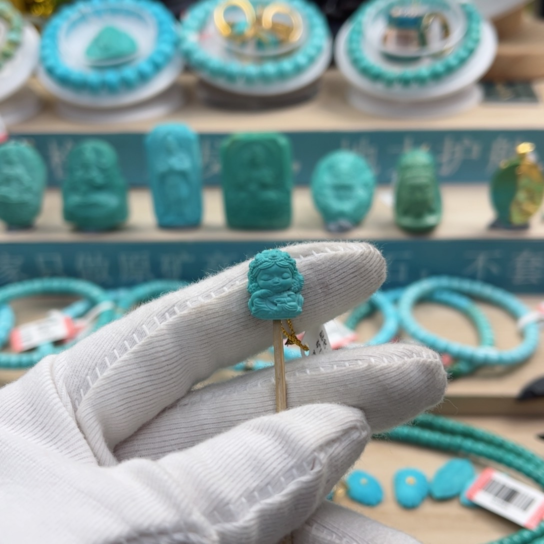 绿松石珠宝奇石未镶嵌