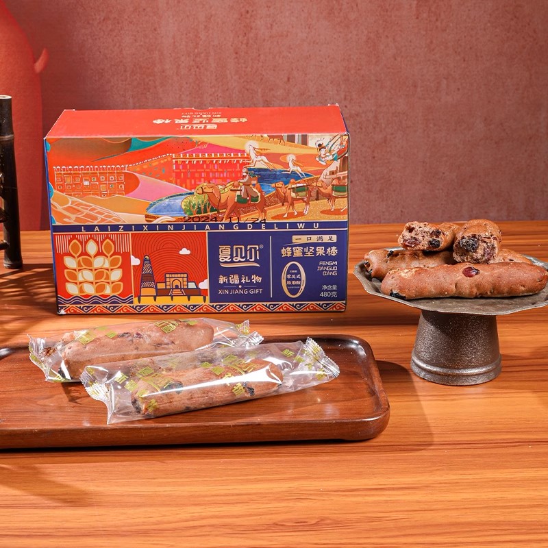 新疆蜂蜜坚果棒低温烘焙坚果棒美味营养小零食风味食品