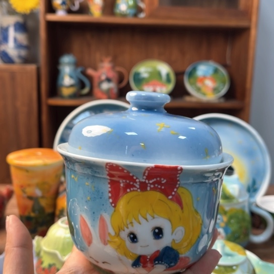 炉景德镇釉下手绘陶瓷 
