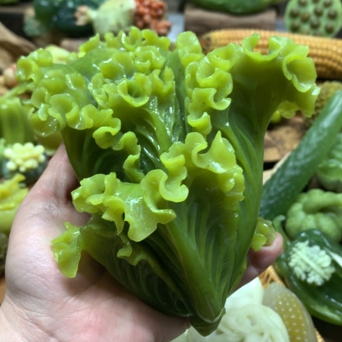 蛇纹石玉手把件未镶嵌