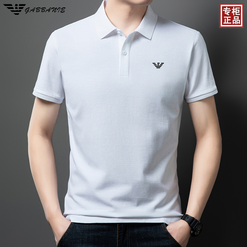 意大利正品男士短袖纯棉POLO衫夏季纯色商务休闲时尚百搭半袖T恤