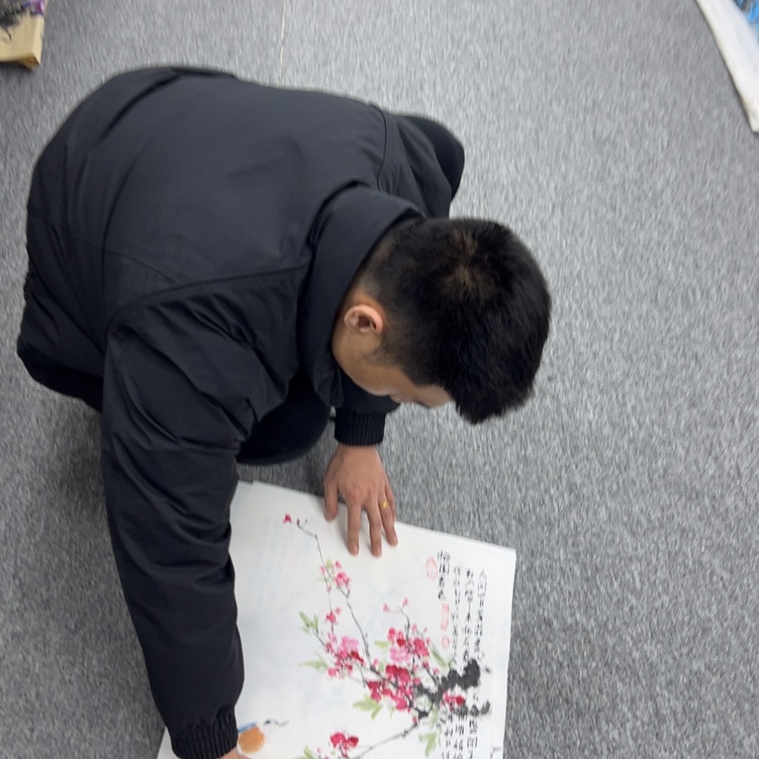 国画纯手工制作的一