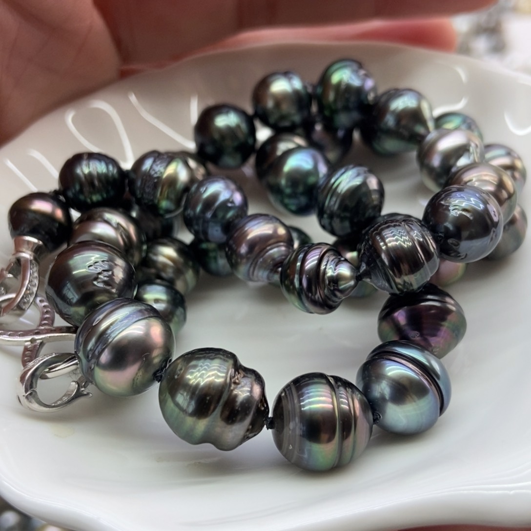 海水珍珠项链银S925镶嵌