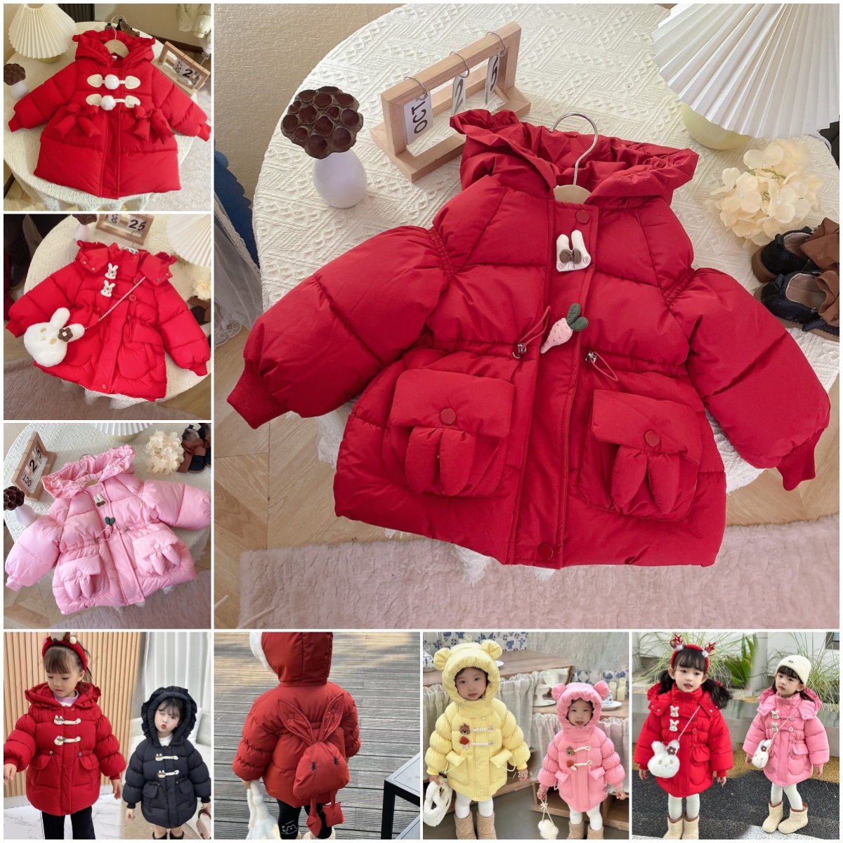 501-590女宝冬季新款宝宝棉衣棉服加绒加厚女童棉服新保暖洋气