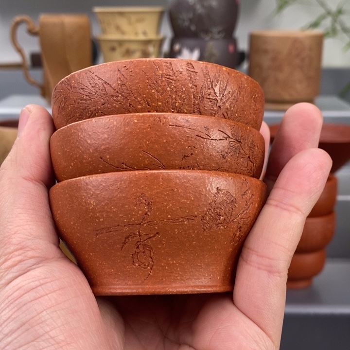 紫砂茶杯宜兴主人杯