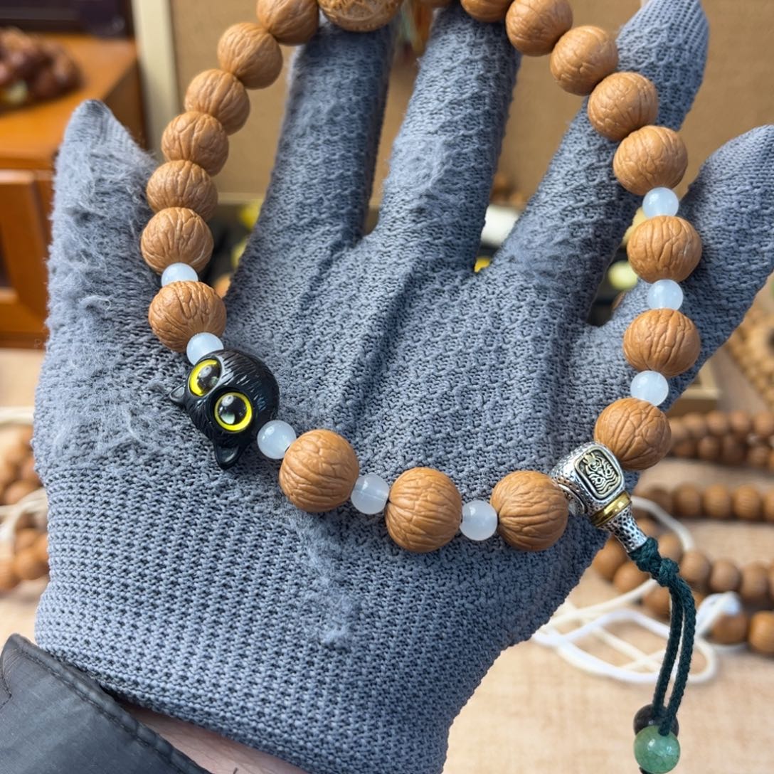 猴头核桃吊坠13精卡凤羽手持全品无瑕无药无修