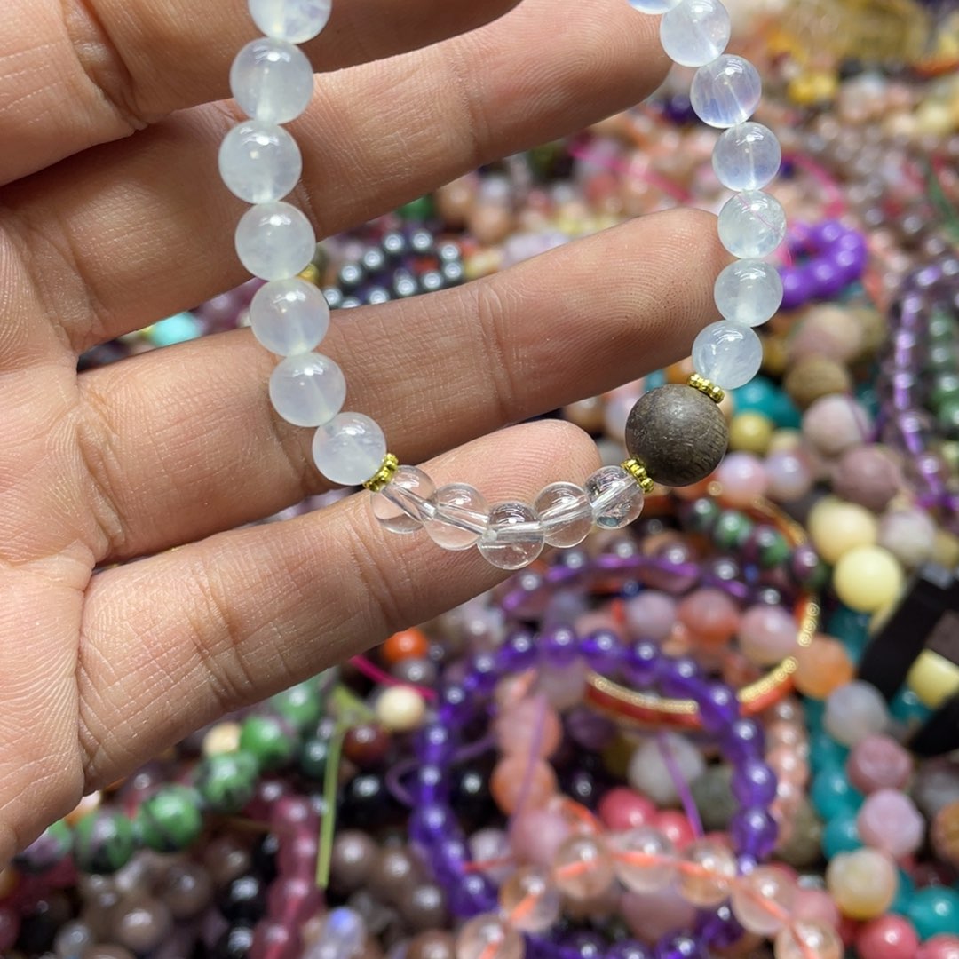 紫晶颈饰银S800镀金镶嵌