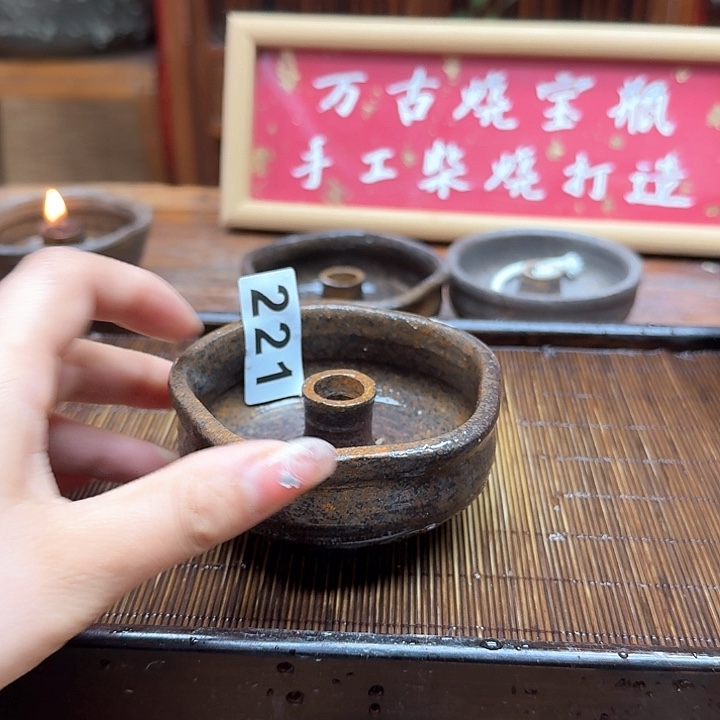 纯手工制作粗陶茶具