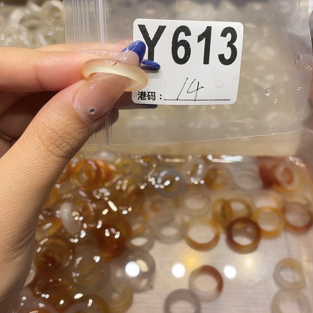 玛瑙/玉髓未镶嵌戒指613