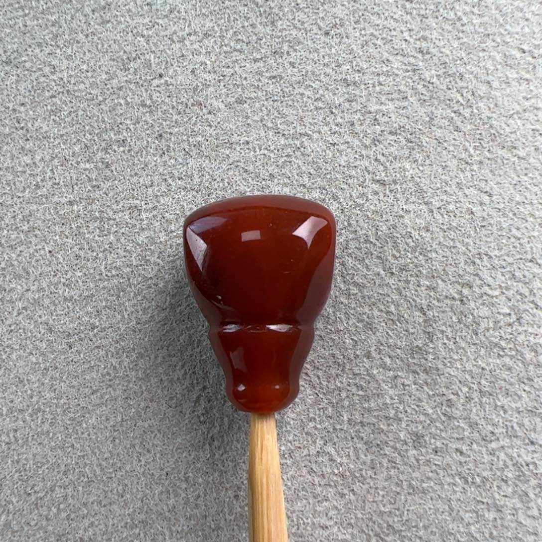 移***堡南红玛瑙未镶嵌（三通10.9mm