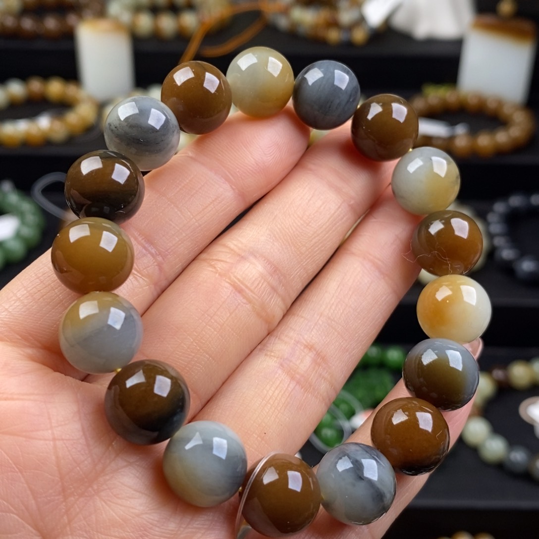 和田玉手串未镶嵌