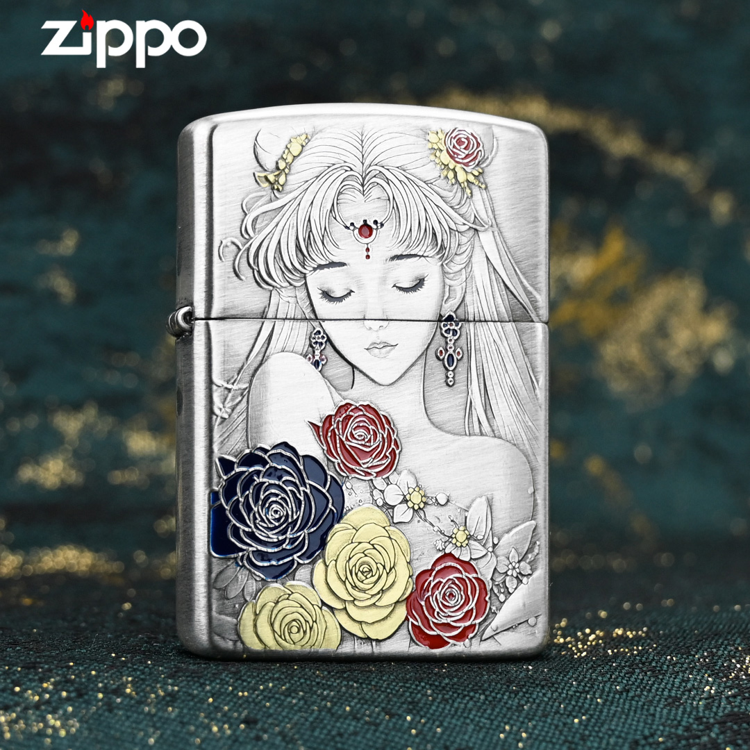 ZIPPO/之宝官方正品煤油 防风打火机 162-盔甲花语 男士高端款