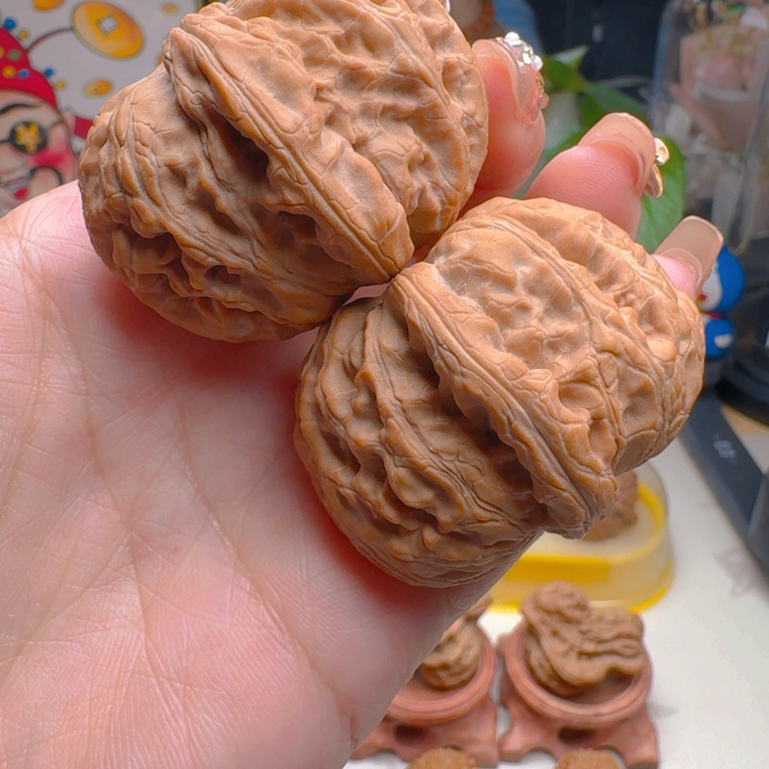 核桃把件45尺寸元宝