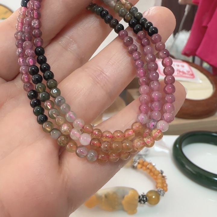 颈饰未镶嵌碧玺卡3.6左右54长天然结构