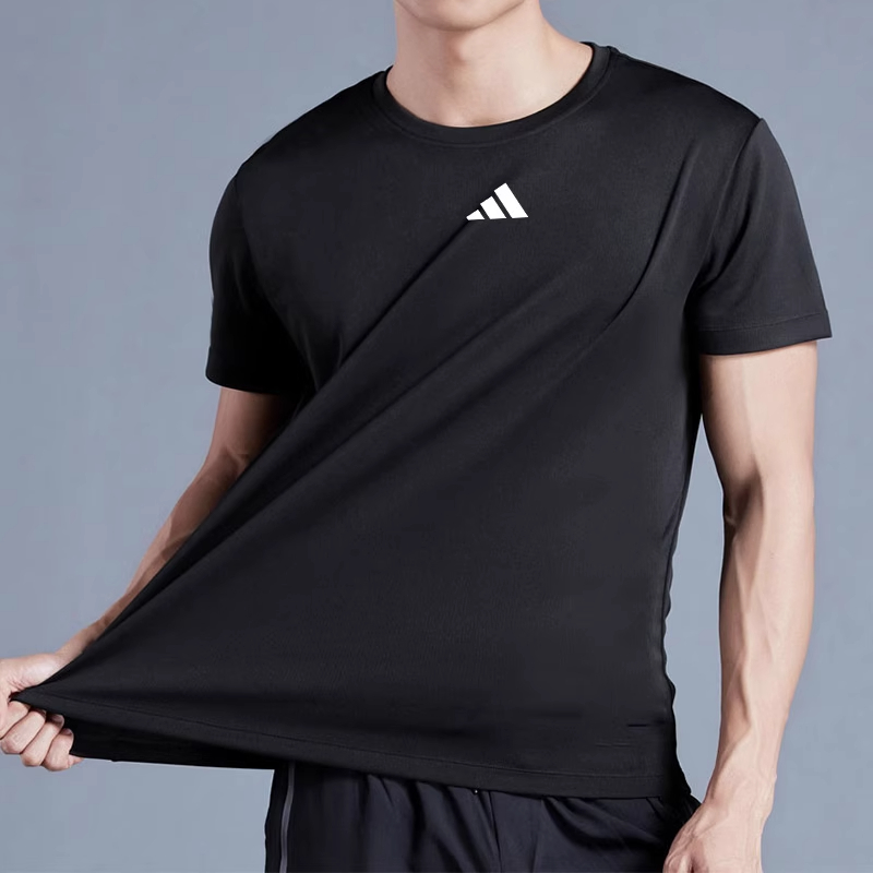 阿迪达斯速干短袖男装夏季新款运动服圆领半袖透气休闲T恤 IB7915