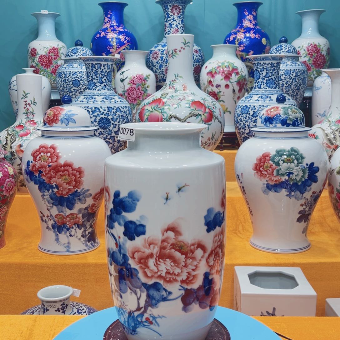 摆件景德镇陶瓷花瓶