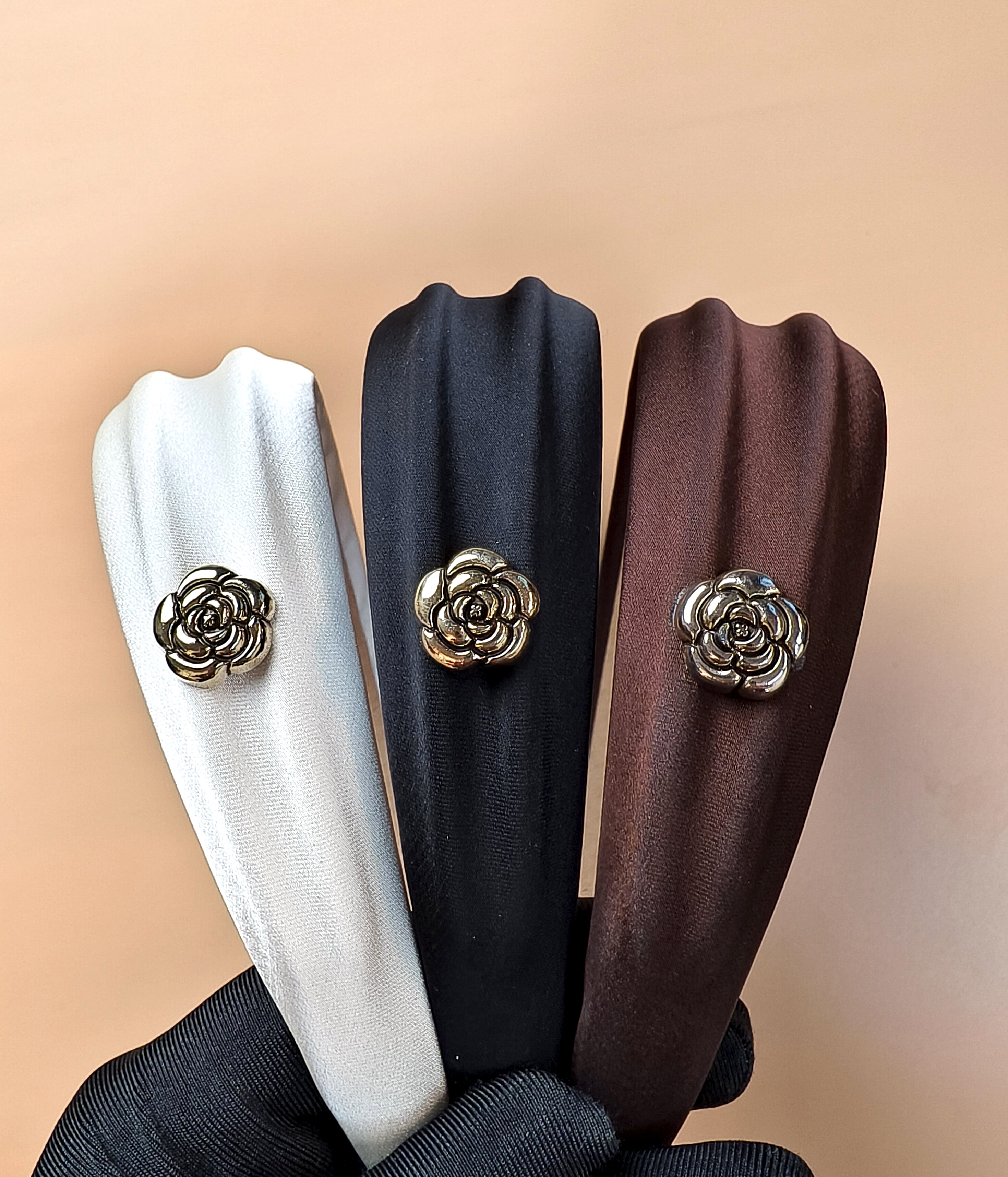 山茶花小香风夏季高颅顶气质时尚百搭发箍头箍2025爆款洋气高级感