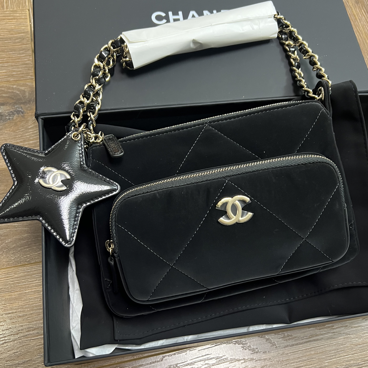 未使用 Chanel/香奈儿 香奈儿25N 滑雪系列带星星挂件