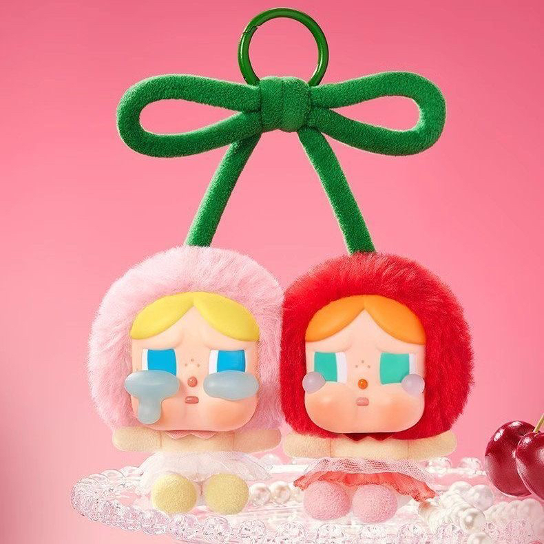 POP MART/泡泡玛特CRYBABY爱神的眼泪系列搪胶毛绒吊卡(甜在一起)