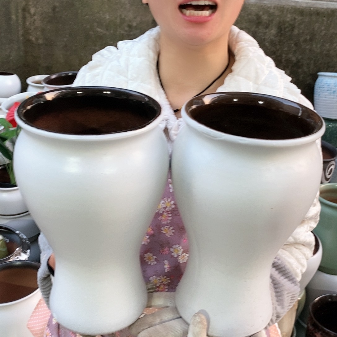 紫砂花盆正品口15高25