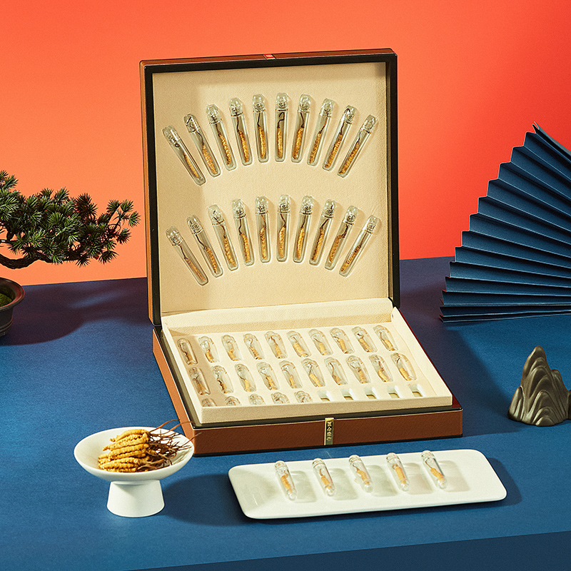 【羽泽精品】3根/克50根 2025头茬干冬虫夏草 滋补品送礼