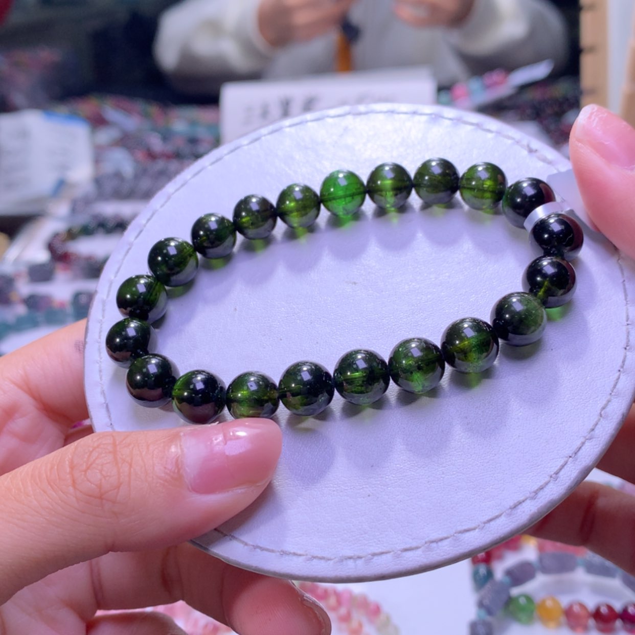 【闪购商品】未镶嵌手链碧玺8.8mm左右