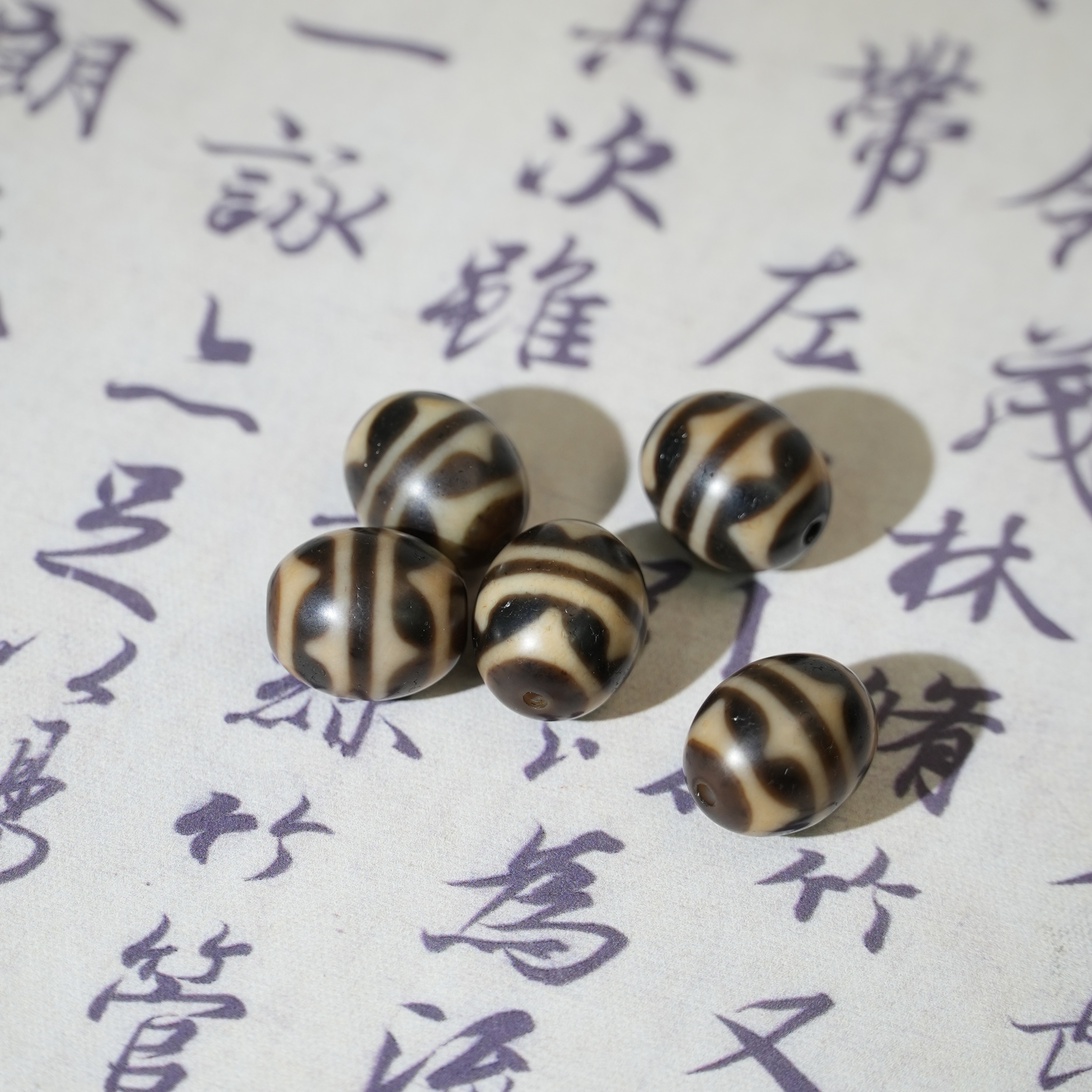 【明珠璀璨】上肯丨黑金级牙黄一线双虎牙达洛天珠单珠可编款5A全品