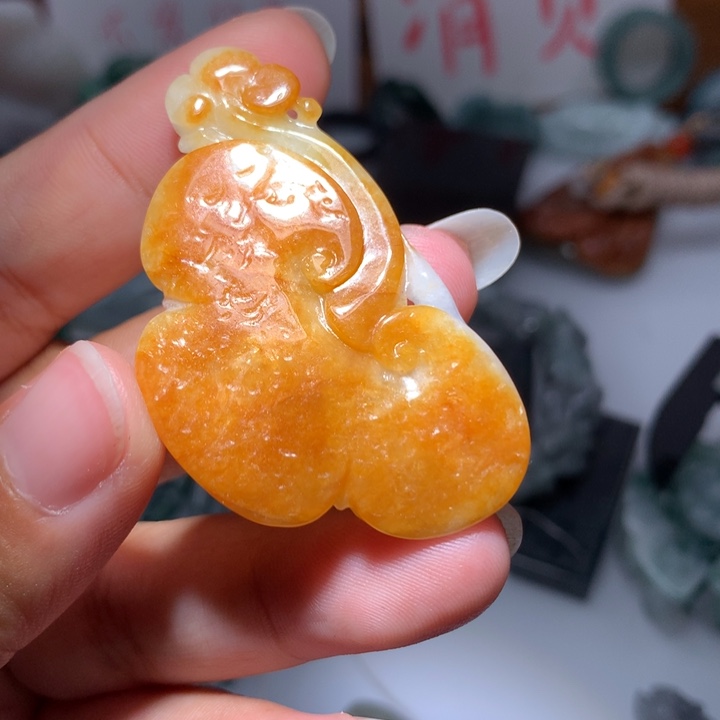 翡翠颈饰未镶嵌保真天然A货翡翠
