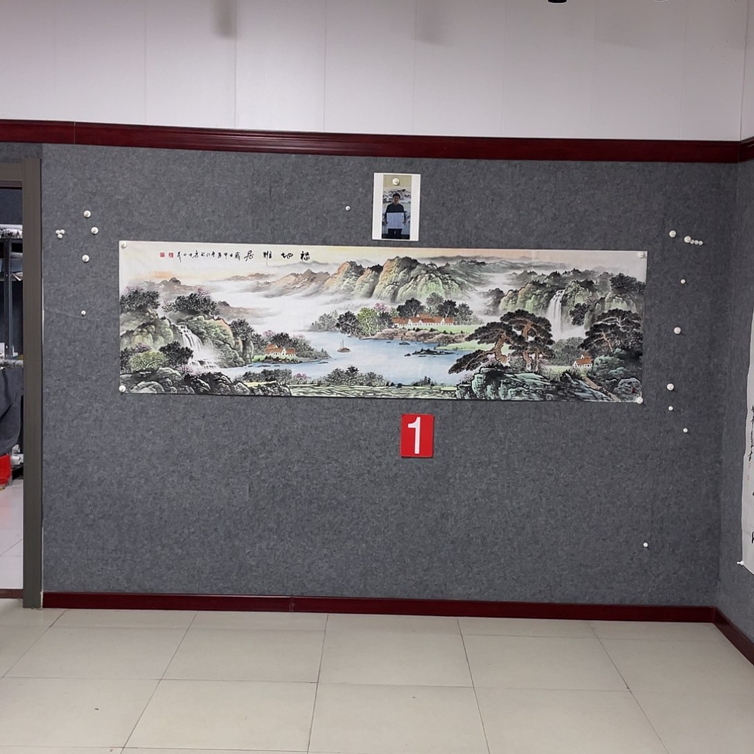 国画永*八尺对开画芯 捡漏