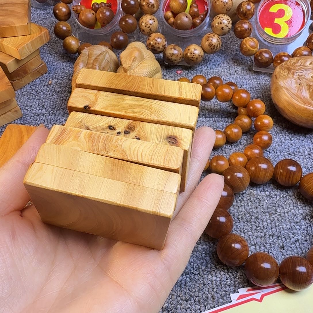 云***影崖柏太行崖柏无事牌六个