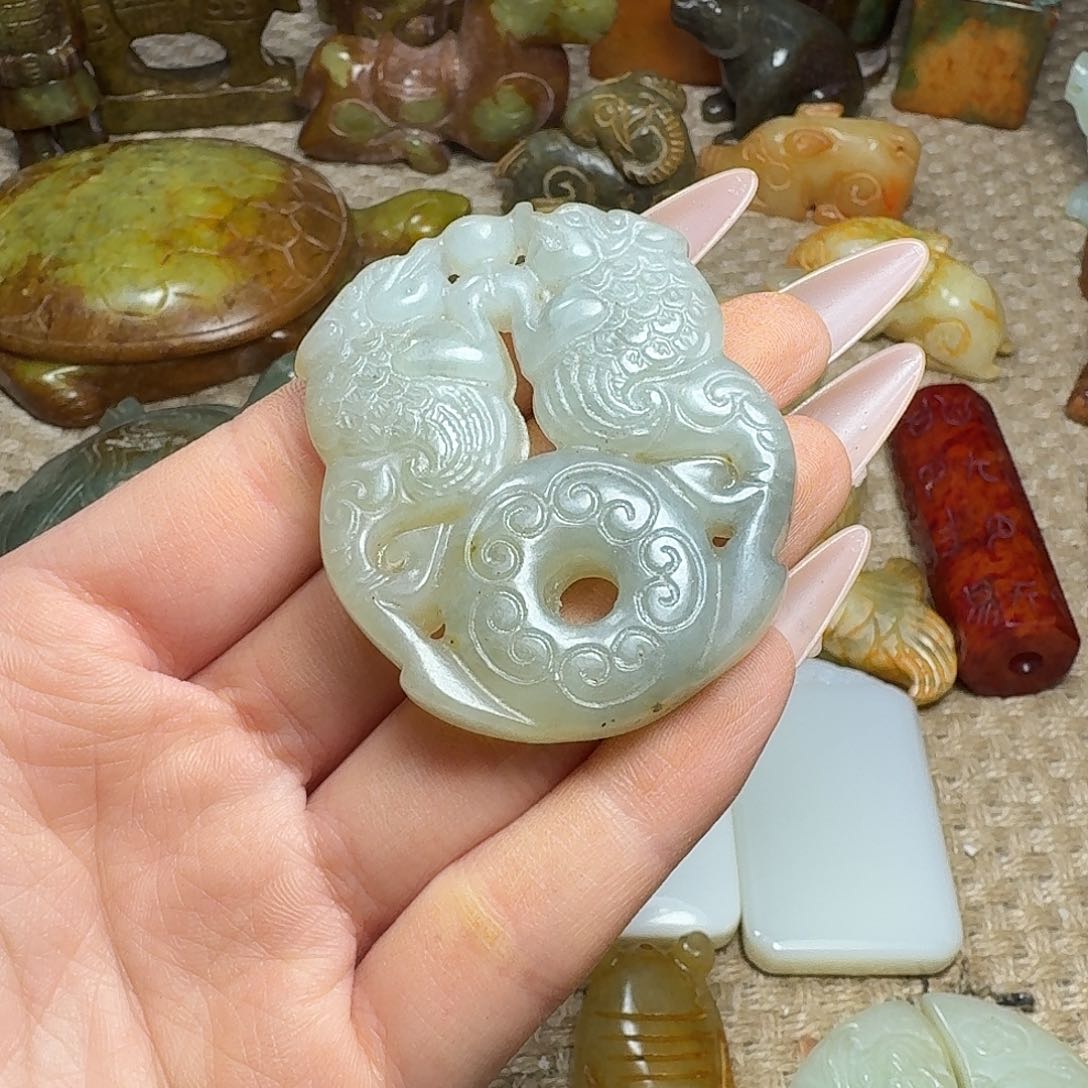 白玉菩提吊坠挂件