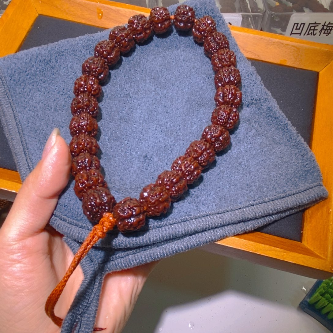 乐***水吊坠金刚菩提方墩梅花15.7