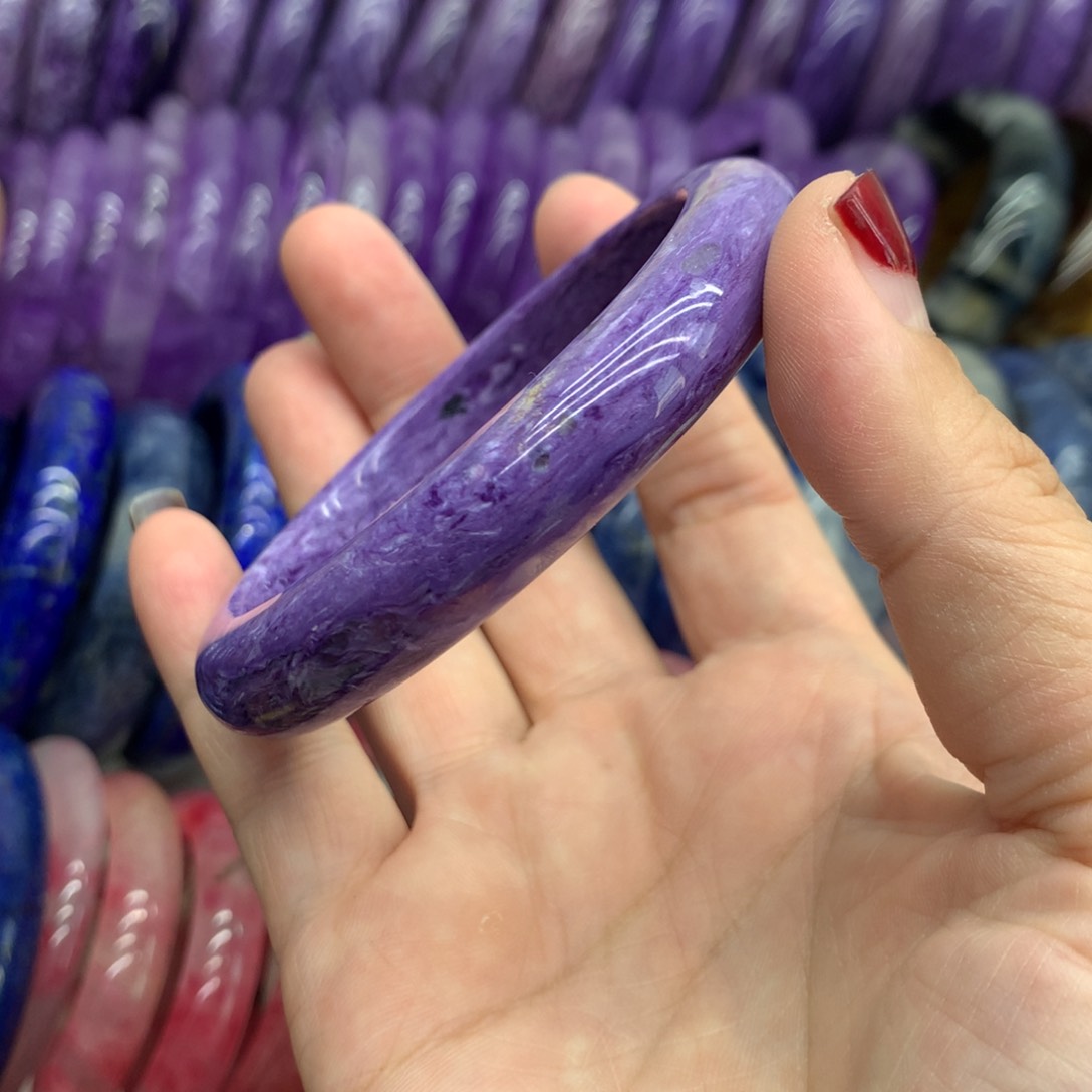 查罗石（紫龙晶）手镯未镶嵌