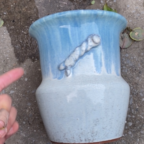 【闪购商品】紫砂花盆高22口20瑕疵